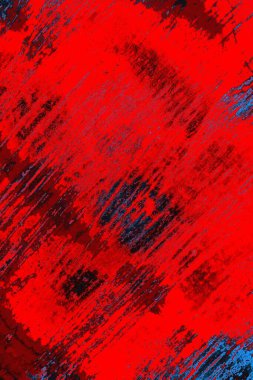 Kırmızı ve mavi renkli grungy duvar, desenli arka plan
