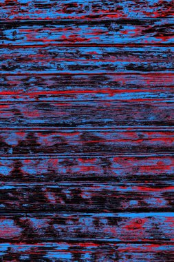 Kırmızı ve mavi renkli grungy duvar, desenli arka plan