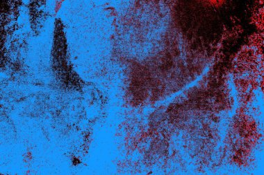 Kırmızı ve mavi renkli grungy duvar, desenli arka plan