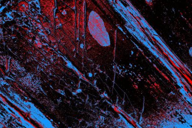 Kırmızı ve mavi renkli grungy duvar, desenli arka plan