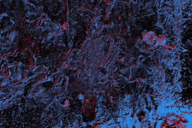 Kırmızı ve mavi renkli grungy duvar, desenli arka plan