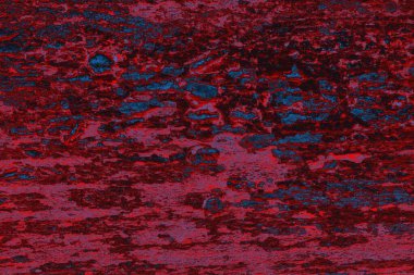 Kırmızı ve mavi renkli grungy duvar, desenli arka plan