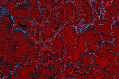 Kırmızı ve mavi renkli grungy duvar, desenli arka plan