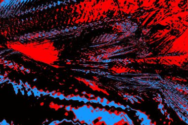 Kırışık kırmızı polietilen film dokusu