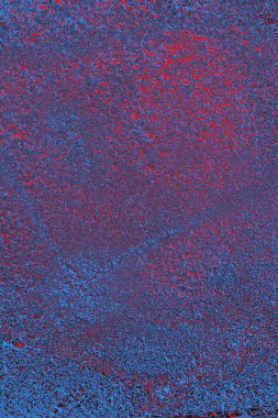 Kırmızı ve mavi renkli grungy duvar, desenli arka plan