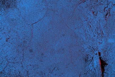 Kırmızı ve mavi renkli grungy duvar, desenli arka plan