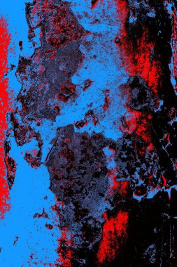 Çizik ve çatlaklarla metal doku