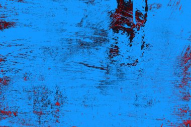 Kırmızı ve mavi renkli grungy duvar, desenli arka plan