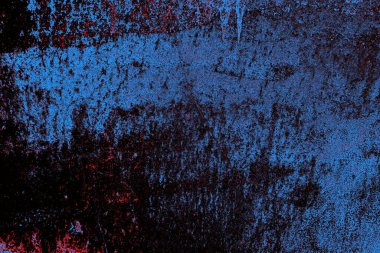 Kırmızı ve mavi renkli grungy duvar, desenli arka plan