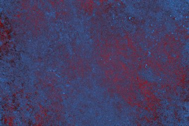 Kırmızı ve mavi renkli grungy duvar, desenli arka plan