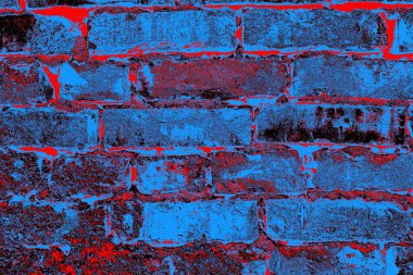 Eski model tuğla duvarın arka planı