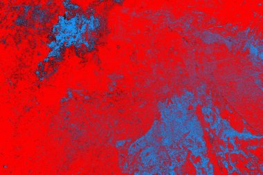 Soyut grunge arkaplanı. Monokrom dokusu. Mavi ve kırmızı desenli arkaplan