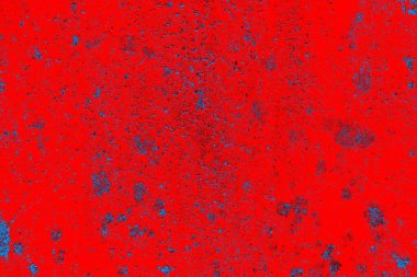 Kırmızı ve mavi renkli grungy duvar, desenli arka plan