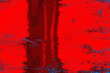 Kırmızı ve mavi renkli grungy duvar, desenli arka plan