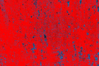 Kırmızı ve mavi renkli grungy duvar, desenli arka plan