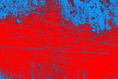 Soyut grunge arkaplanı. Monokrom dokusu. Mavi ve kırmızı desenli arkaplan