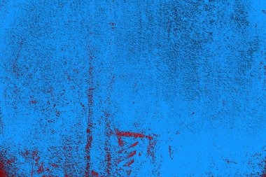 Kırmızı ve mavi renkli grungy duvar, desenli arka plan