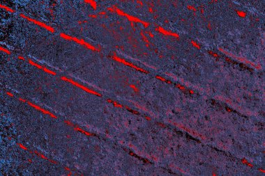 Çizik ve çatlaklarla metal doku