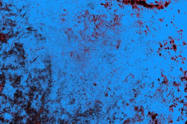 Kırmızı ve mavi renkli grungy duvar, desenli arka plan