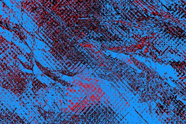 Kırışık kırmızı polietilen film dokusu