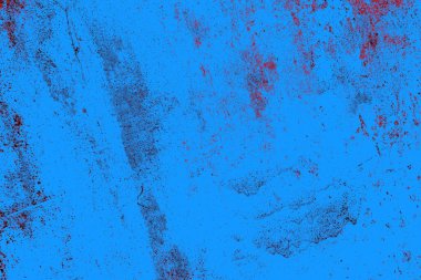 Kırmızı ve mavi renkli grungy duvar, desenli arka plan