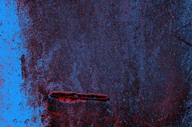 Dökülen boya paslı metal dokusu