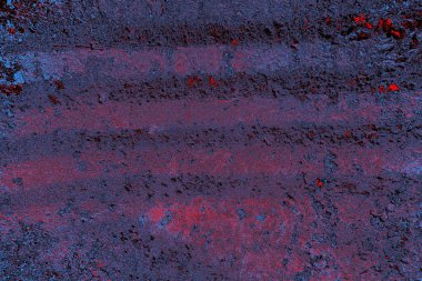 Çizik ve çatlaklarla metal doku