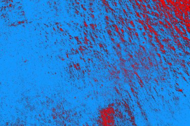 Kırmızı ve mavi renkli grungy duvar, desenli arka plan