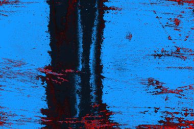 Kırmızı ve mavi renkli grungy duvar, desenli arka plan