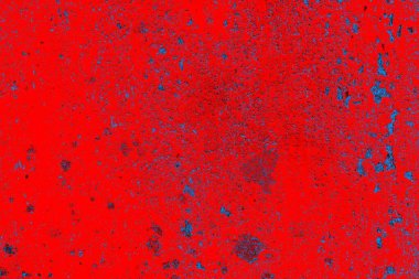 Kırmızı ve mavi renkli grungy duvar, desenli arka plan