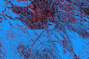 Kırışık kırmızı polietilen film dokusu