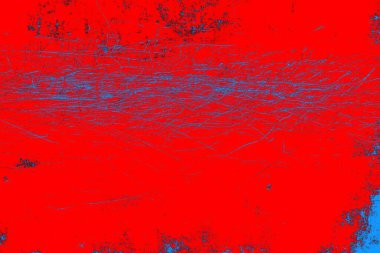 Kırmızı ve mavi renkli grungy duvar, desenli arka plan