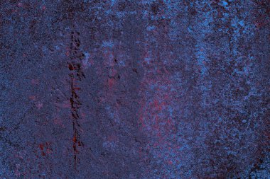 Kırmızı ve mavi renkli grungy duvar, desenli arka plan