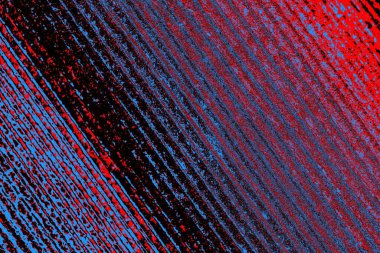 Kırmızı ve mavi renkli grungy duvar, desenli arka plan