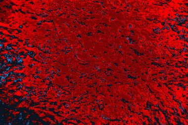 Kırmızı ve mavi renkli grungy duvar, desenli arka plan