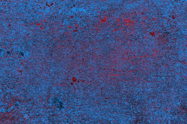 Kırmızı ve mavi renkli grungy duvar, desenli arka plan