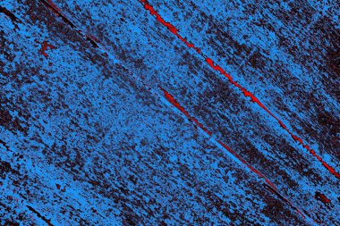 Kırmızı ve mavi renkli grungy duvar, desenli arka plan