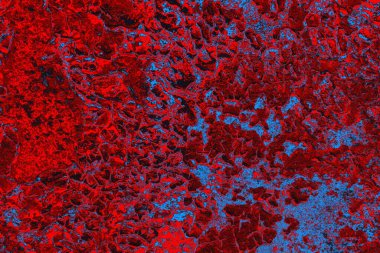 Soyut grunge arkaplanı. Monokrom dokusu. Mavi ve kırmızı desenli arkaplan