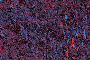 Kırmızı ve mavi renkli grungy duvar, desenli arka plan