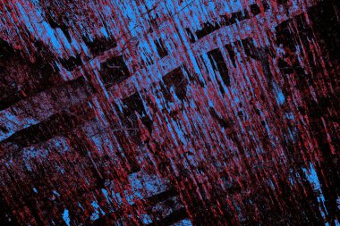 Çizik ve çatlaklarla metal doku