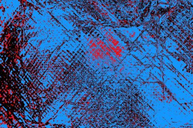 Kırışık kırmızı polietilen film dokusu