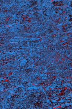 Kırmızı ve mavi renkli grungy duvar, desenli arka plan