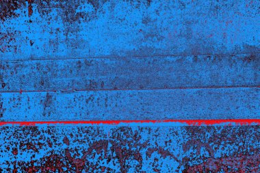 Kırmızı ve mavi renkli grungy duvar, desenli arka plan