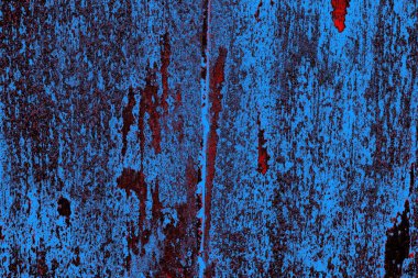 Kırmızı ve mavi renkli grungy duvar, desenli arka plan