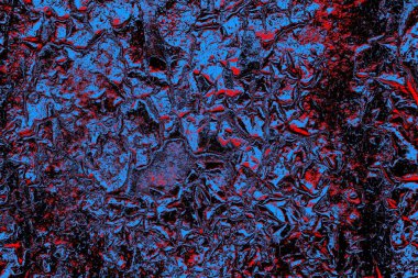 Kırmızı ve mavi renkli grungy duvar, desenli arka plan