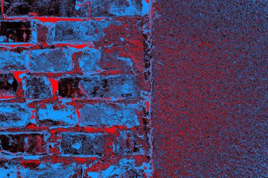 Eski model tuğla duvarın arka planı