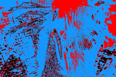 Kırışık kırmızı polietilen film dokusu