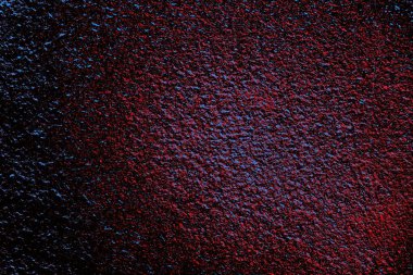 Kırmızı ve mavi renkli grungy duvar, desenli arka plan