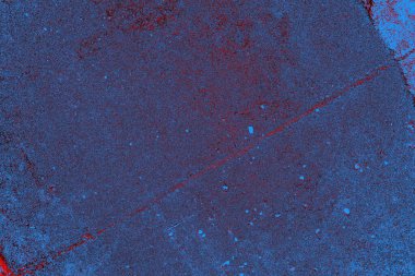 Kırmızı ve mavi renkli grungy duvar, desenli arka plan