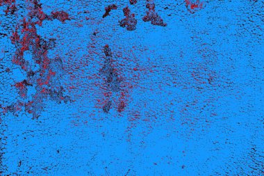 Kırmızı ve mavi renkli grungy duvar, desenli arka plan